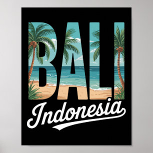 Li Indonesia Tropical Beach Palm Trees And Ocean A Poster