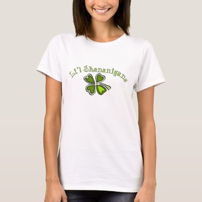 Li’l Shenanigans A Weird Party Shamrock Cartoonifi T-Shirt (Front)
