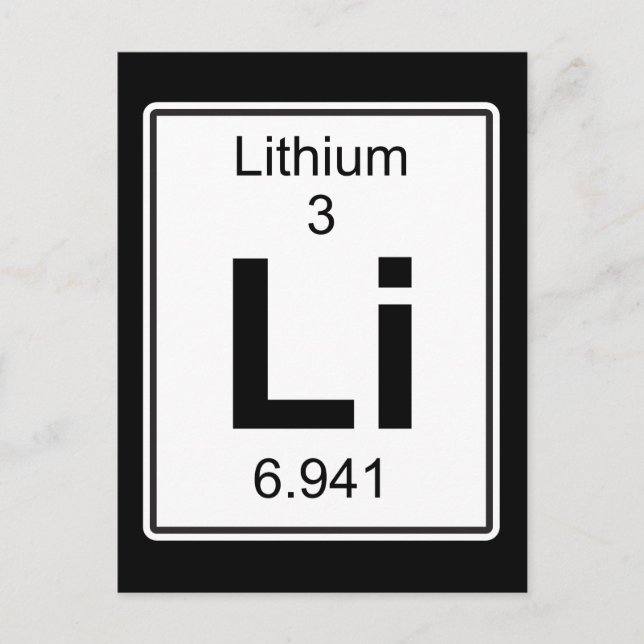 Li - Lithium Postcard (Front)