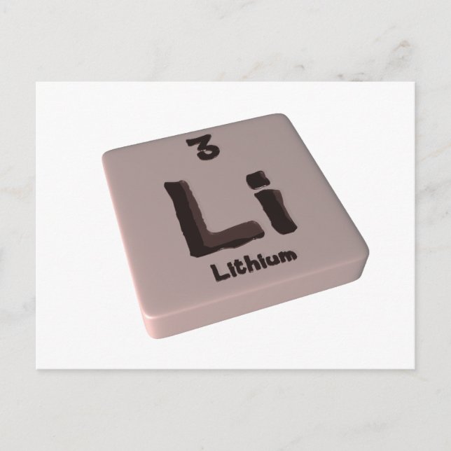 Li Lithium Postcard (Front)