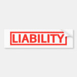 Liability Stamp Bumper Sticker