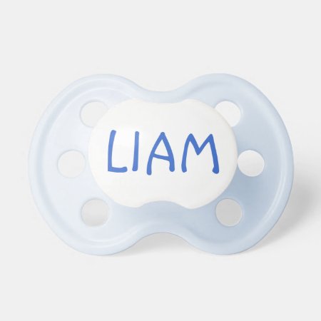Liam Custom Name Boy's Infant Pacifier