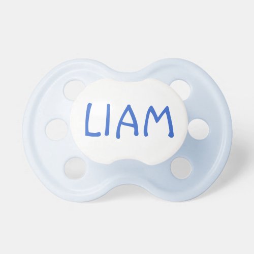 Liam Custom Name Boys Infant Pacifier