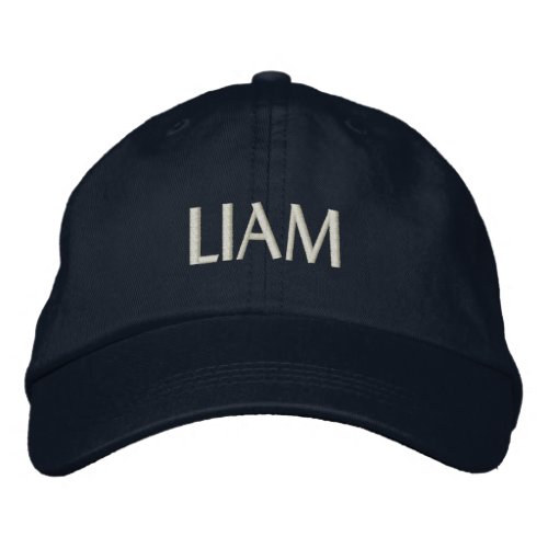 LIAM EMBROIDERED BASEBALL CAP