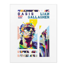 Liam Gallagher Rock ’n’ Roll Acrylic Wall Art