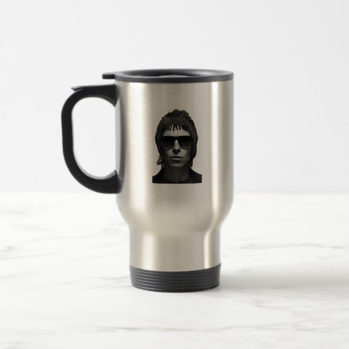 Liam Gallagher Travel Mug left and right print