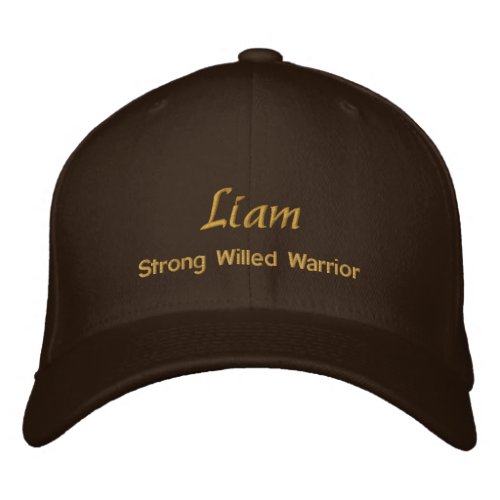 Liam Name Cap  Hat