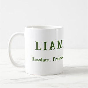 {Liam} Name Meaning Shield Mug