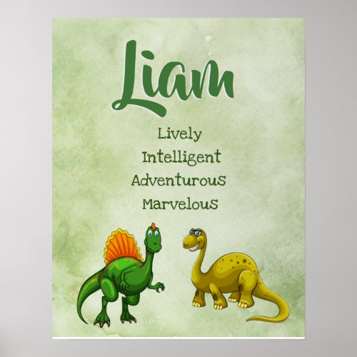 Liam Name Poster