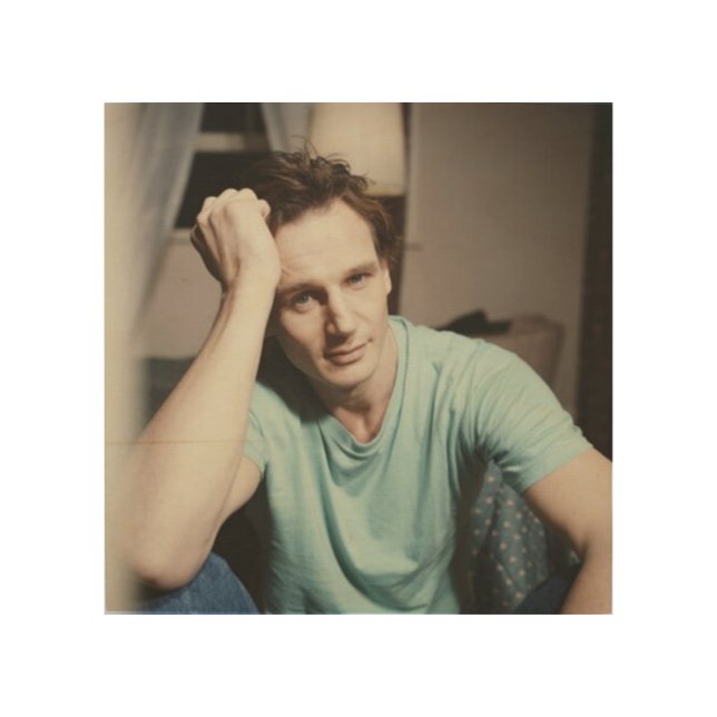 liam neeson young wood wall art (Front)