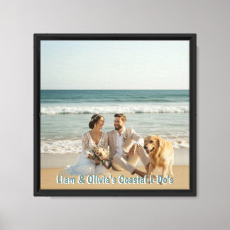 Liam & Olivia’s Coastal I-Do’s Canvas Print