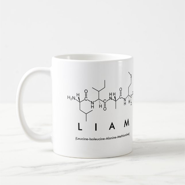 Liam peptide name mug (Left)