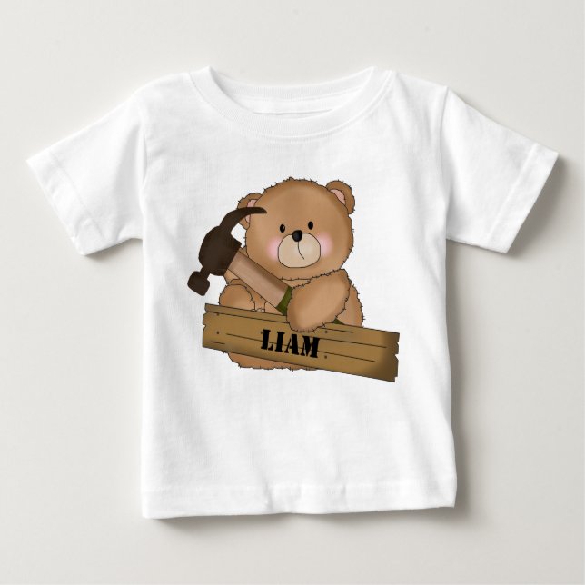 Liam's Builder Bear Personalized Gifts Baby T-Shirt (Front)