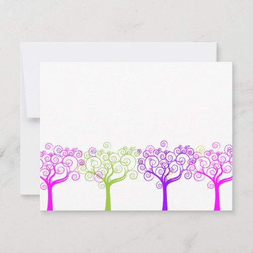 Liana Claire Shimmery Bat Mitzvah Sweet 16 Thank Note Card