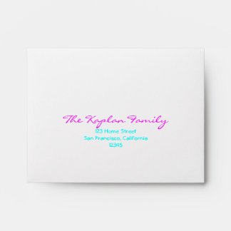Liana Tree of Life Bat Mitzvah Wedding RSVP Envelope