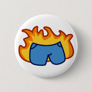 Liar, Liar, Pants on Fire Pinback Button