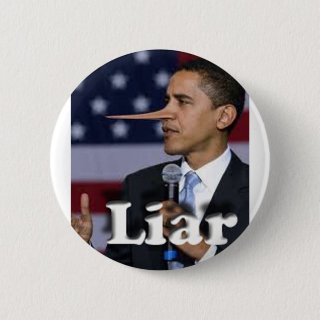 liar pinback button (Front)