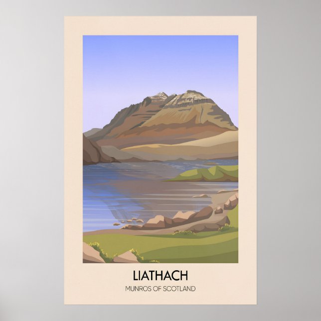 Liathach Munros of Scotland Poster (Front)