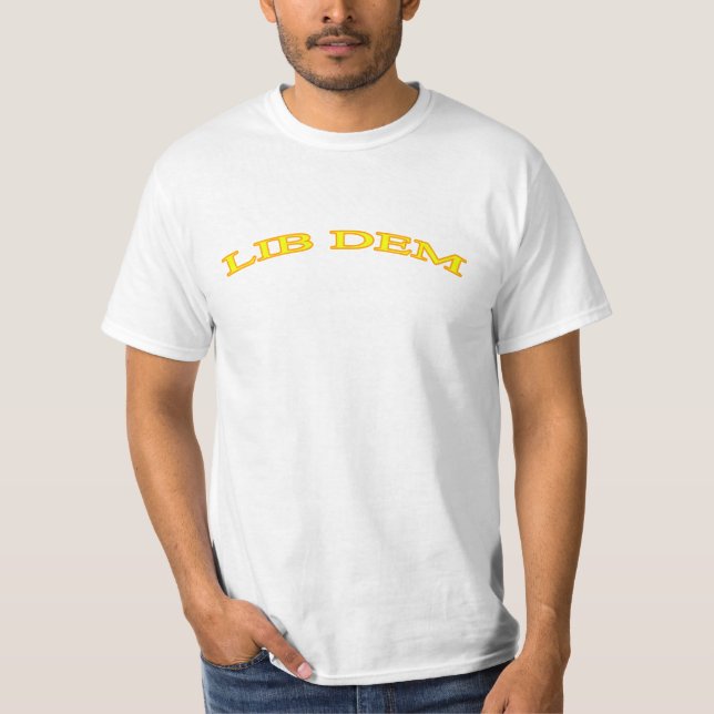 Lib Dem (Liberal Democrat) Party Value T-Shirt (Front)