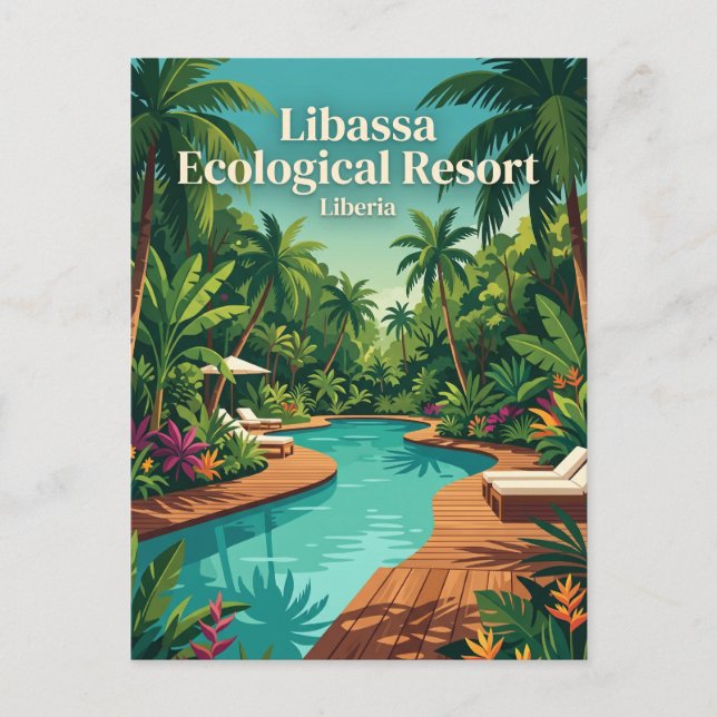 Libassa Ecological Resort Liberia Postcard (Front)