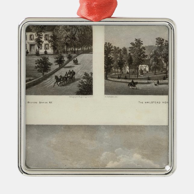 Libby, Halstead residences Metal Ornament (Front)