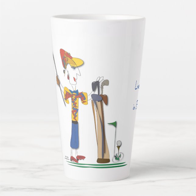 'Libby' - Live Your Life in Full Swing! Latte Mug (Front)