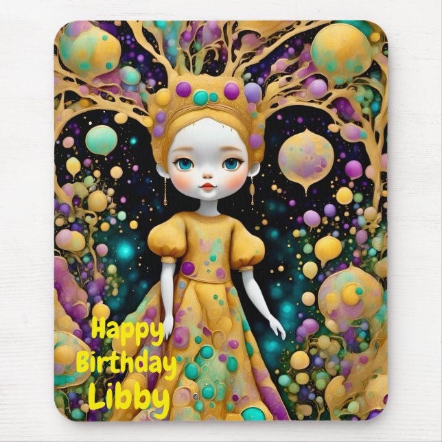 LIBBY ~ Strange Birthday Girl ~ Mousepad (Front)