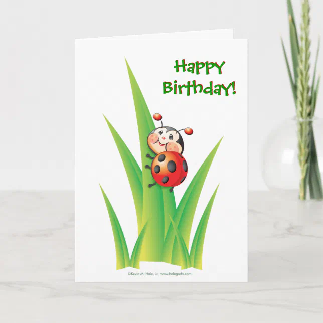 Libby the Ladybug Birthday Card | Zazzle