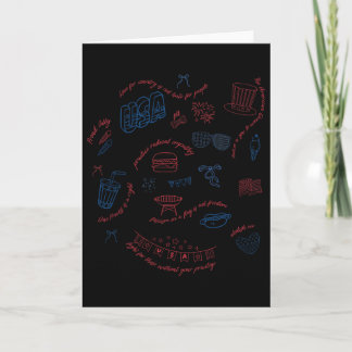 Liberal 4th Of July Patriotic Subtle Coquette Anti Card