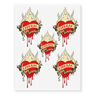 Liberal, Born to Raise Issues Temporary Tattoos