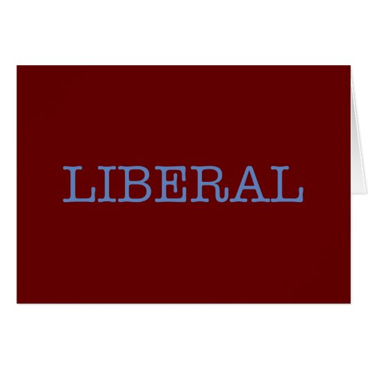 Liberal Cards (Front Horizontal)