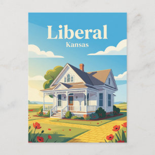 Liberal Dorothy's House Kansas Postcard