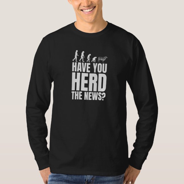 Liberal Herd Mentality Brainwashed Sheeple Pun Ant T-Shirt (Front)