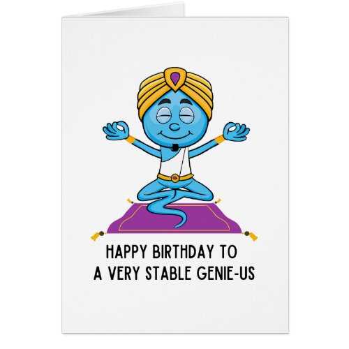 Liberal Humor Birthday Card Very Stable Genius