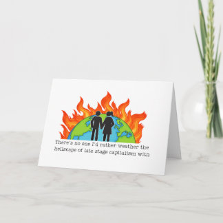 Liberal Humor Valentine's Day Card Capitalism