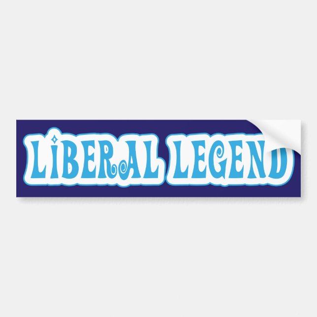 Liberal Legend / Vote Blue Bumper Sticker (Front)