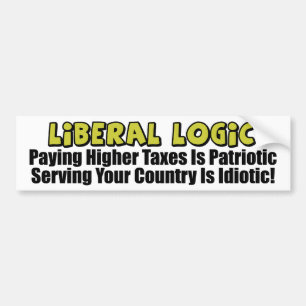 Liberal Logic: Idiotic! Bumper Sticker
