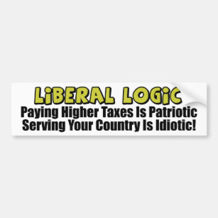 Liberal Logic: Idiotic! Bumper Sticker