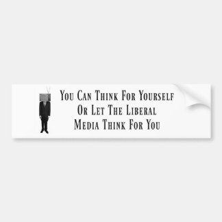 Liberal Media Bumper Sticker