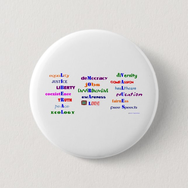 Liberal Moral Values Button (Front)