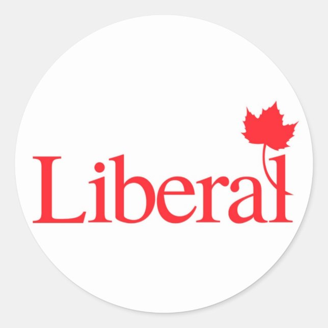 Liberal Party Logo Classic Round Sticker (Front)