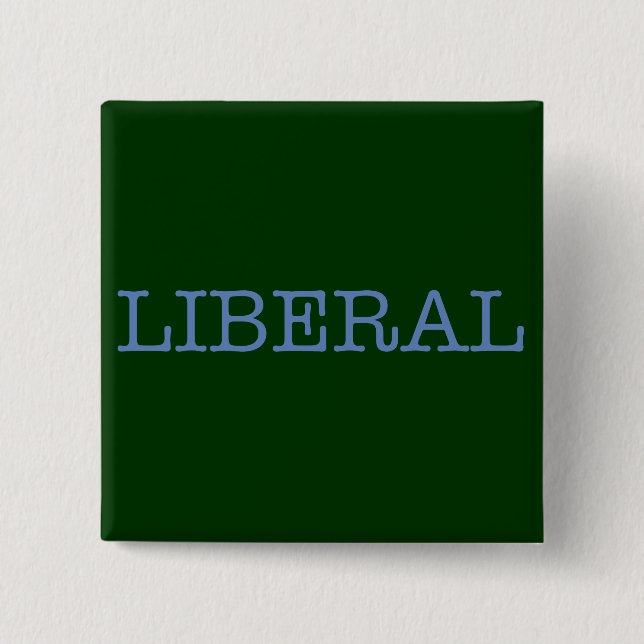Liberal Pinback Button (Front)