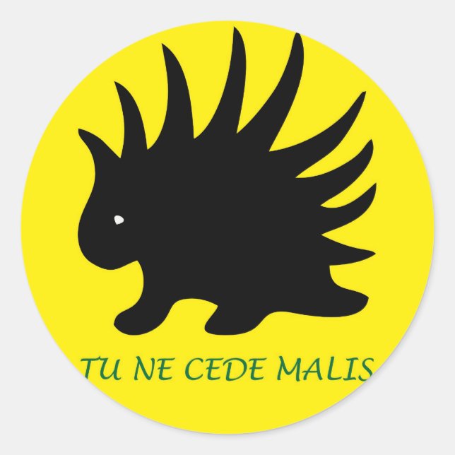 Liberal Porcupine Sheet - M3 Classic Round Sticker (Front)