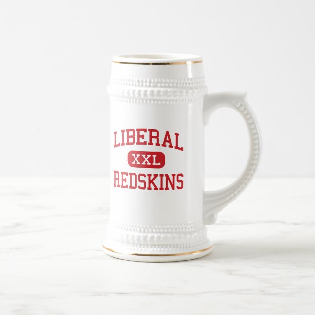Liberal - Redskins - High School - Liberal Kansas Beer Stein (Right)