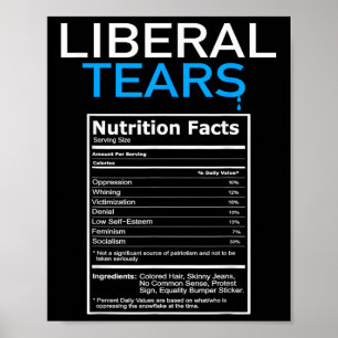 Liberal Tears Anti Liberal Pro Trump Republican Poster