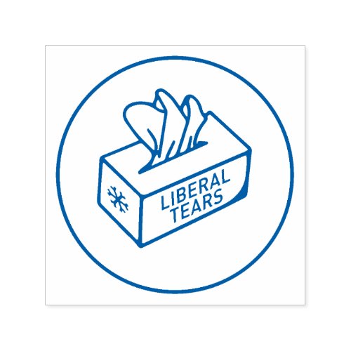 Liberal Tears Tissues box Funny CUSTOM COLOR Self_inking Stamp