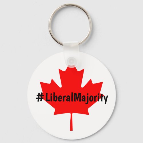LiberalMajority Trudeau Liberal Party Canada Keychain