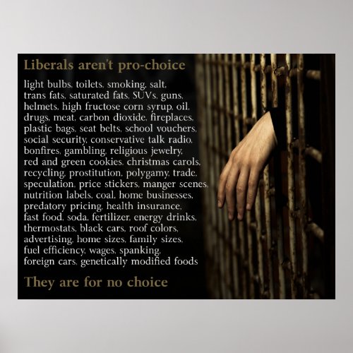 Liberals Are Not Pro_Choice Poster