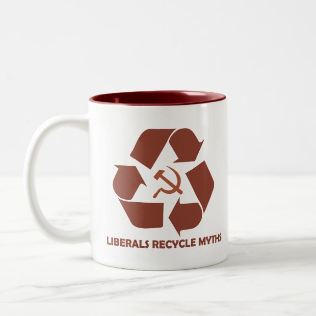 Liberals Recycle Myths Mug (Left)