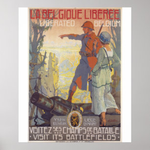 Liberated Belgium Propaganda Poster